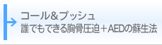 コール＆プッシュ 誰でもできる心肺蘇生の流れ